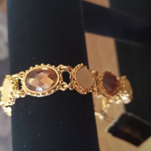 Genuine Shell and Crystal Bracelet